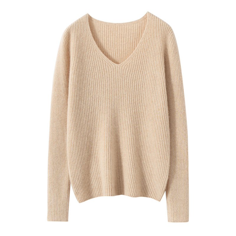 Damen  Pullover & Strickjacken | Oversized Pullover Mit V-Ausschnitt Damen Damen