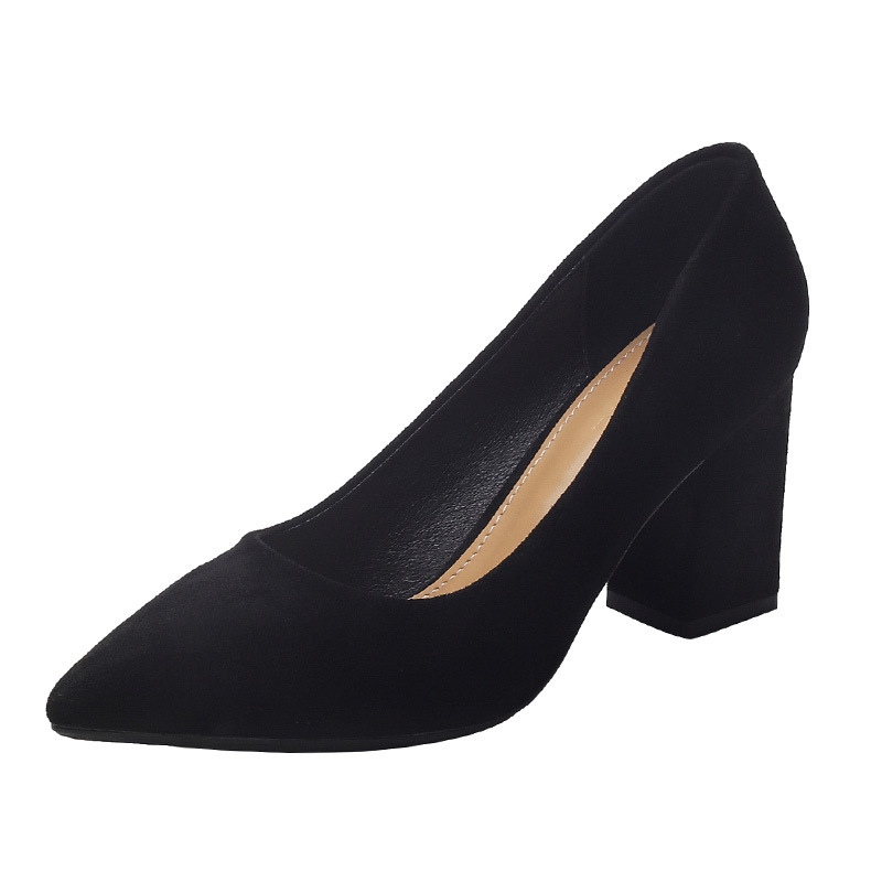 Damen  Pumps | Pumps Aus Veloursleder Mit 9,0 Zentimeter Hohem Blockabsatz Damen Damen