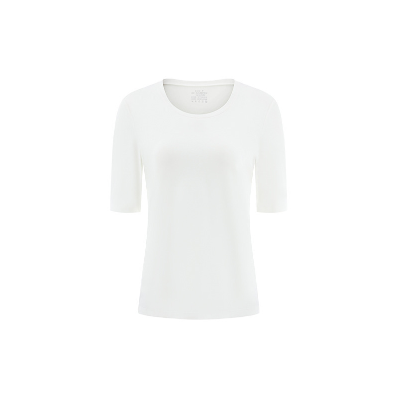 Damen  T-Shirts & Tops | Kurzarm-Top Aus Seiden-Mix Damen Damen