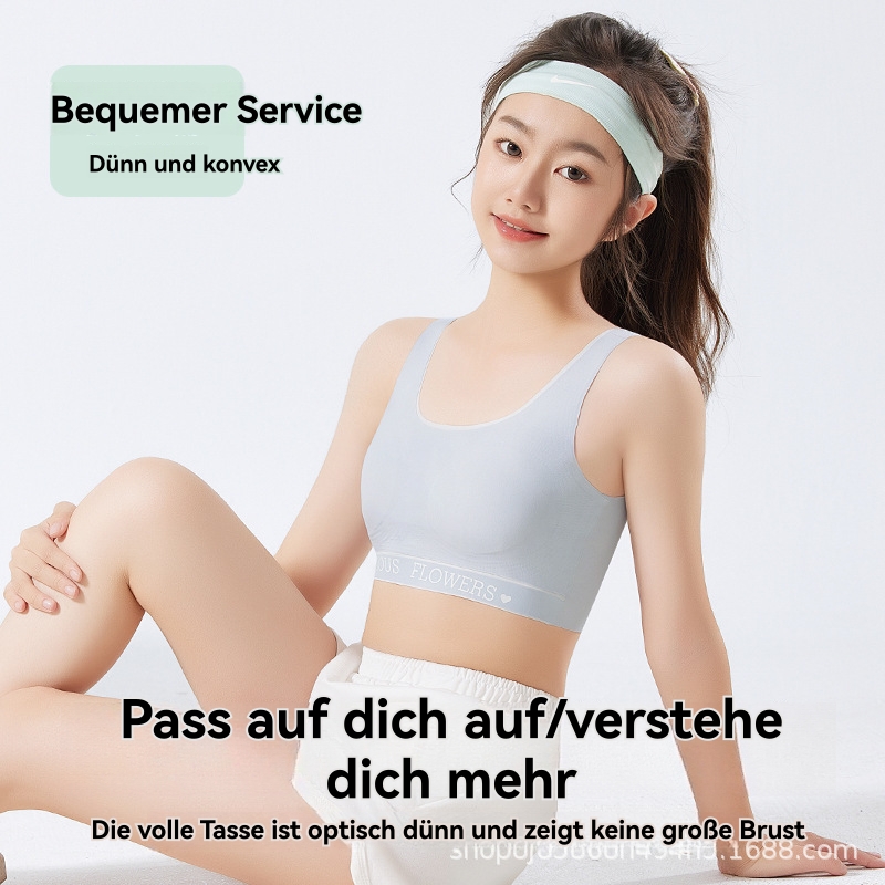 Damen  Unterwäsche | Bralette Aus Stretch-Baumwolle Mit Kontrastfarbenem Logo-Band Damen Damen