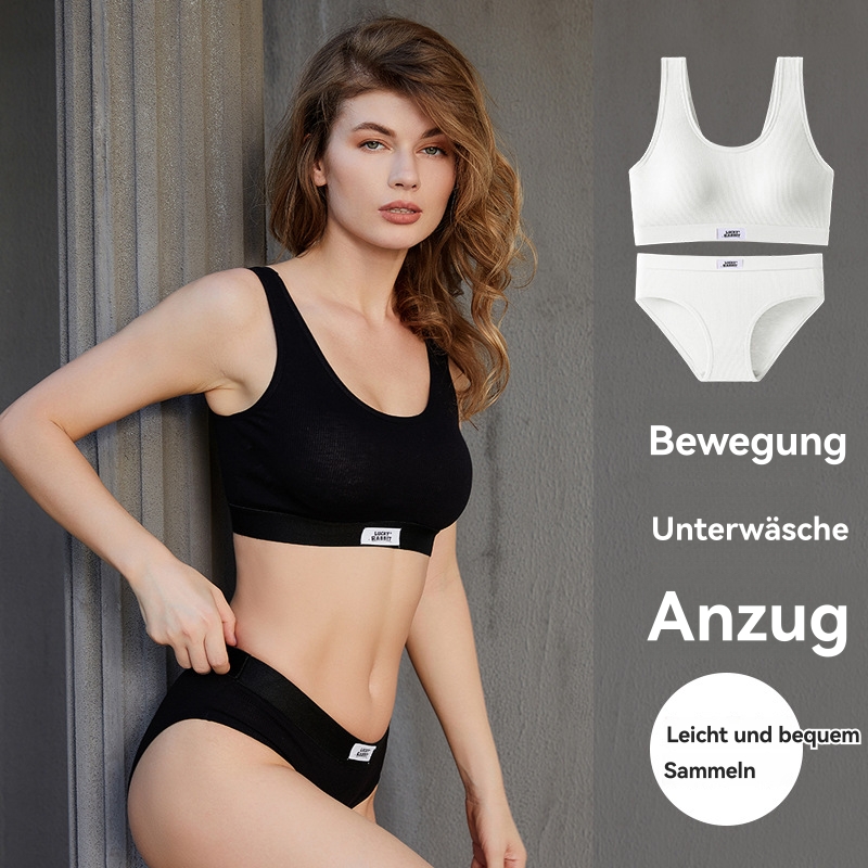 Damen  Unterwäsche | Bralette Aus Stretch-Baumwolle Mit Rotem Logo-Label Damen Damen