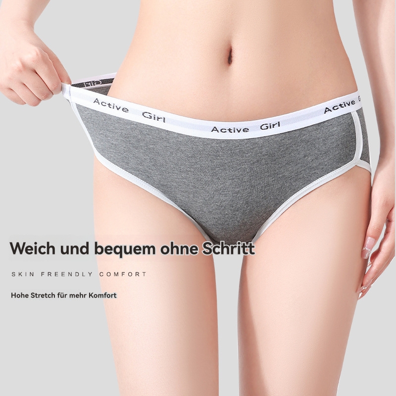 Damen  Unterwäsche | Slip Aus Stretch-Baumwolle Mit Logo-Bund Damen Damen