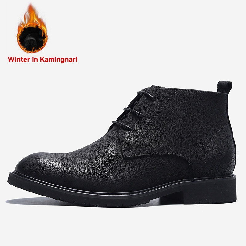 Herren  Boots | Boots Aus Bedrucktem Leder Mit Gummisohle Boots Boots