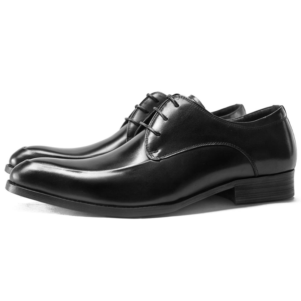 Herren  Business-Schuhe | Derbys Aus Leder Mit Blatteinsatz Und Fersendetail Business-Schuhe Business-Schuhe