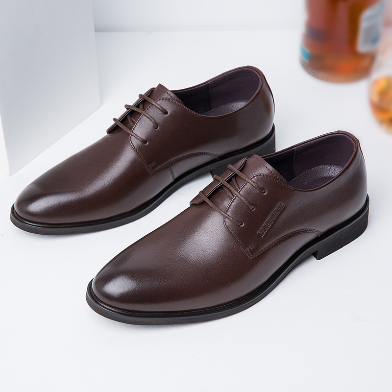 Herren  Business-Schuhe | Derbys Aus Leder Mit Signature-Details Business-Schuhe Business-Schuhe