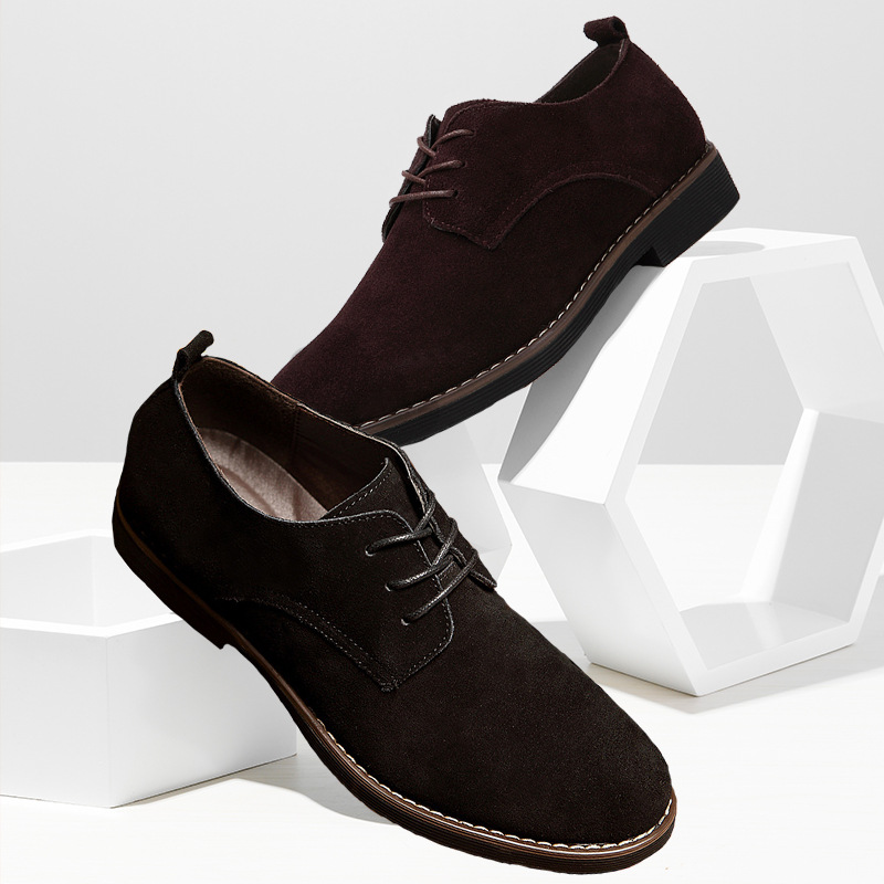 Herren  Business-Schuhe | Derbys Aus Veloursleder Mit Zehenkappe Business-Schuhe Business-Schuhe