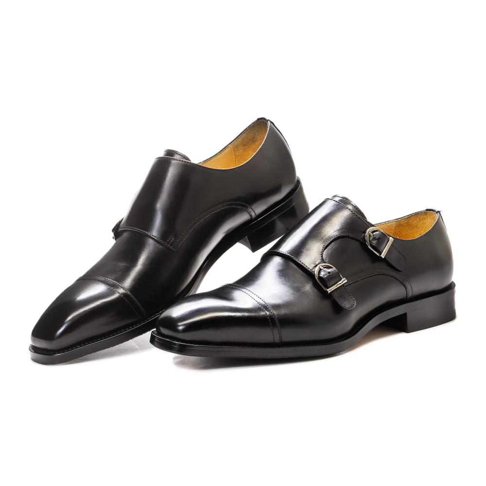 Herren  Business-Schuhe | Double Monkstraps Aus Leder Mit Zehenkappe Business-Schuhe Business-Schuhe