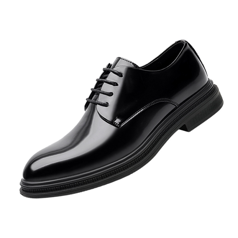 Herren  Business-Schuhe | Dresslectic In Italien Gefertigte Leder-Derbys Mit Logo-Detail Business-Schuhe Business-Schuhe