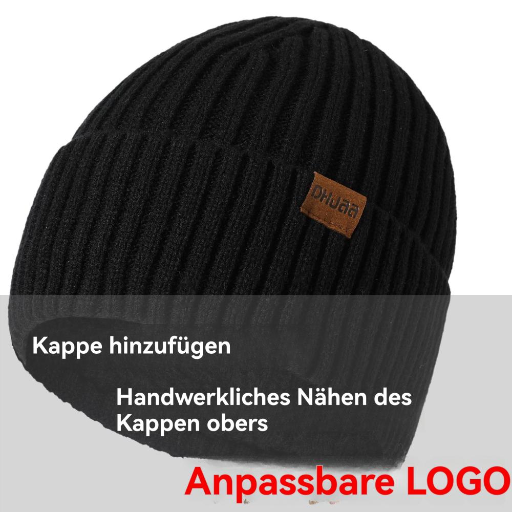 Herren  Caps & Mützen | Gerippte Mütze Aus Schurwolle Mit Logo-Label Accessoires Caps & Mützen