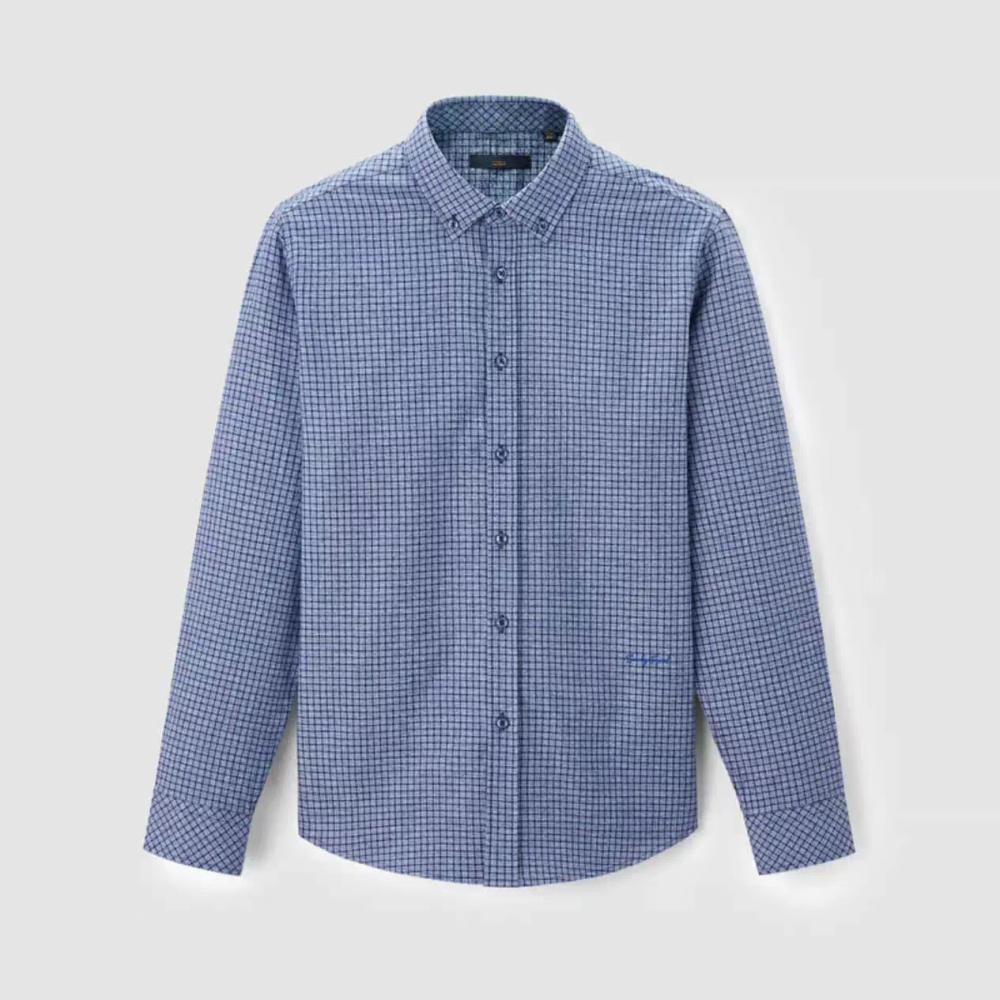 Herren  Hemden | Bedrucktes Regular-Fit Hemd Aus Chambray Hemden Hemden