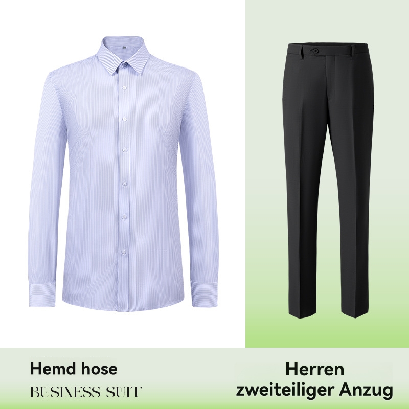 Herren  Hemden | Gestreiftes Slim-Fit Hemd Aus Baumwoll-Twill Hemden Hemden