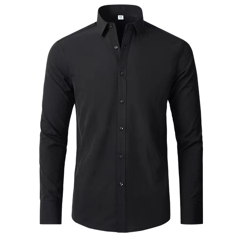 Herren  Hemden | Slim-Fit Hemd Aus Elastischer Baumwoll-Popeline Mit Bügelleichtem Finish Hemden Hemden