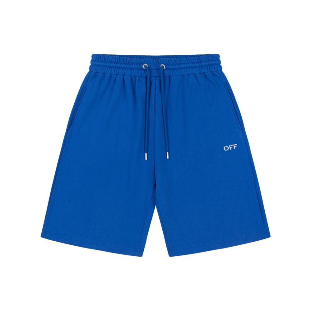 Herren  Hosen & Shorts | Shorts Aus Baumwoll-Terry Mit Blauem Logo-Aufnäher Herren Herren