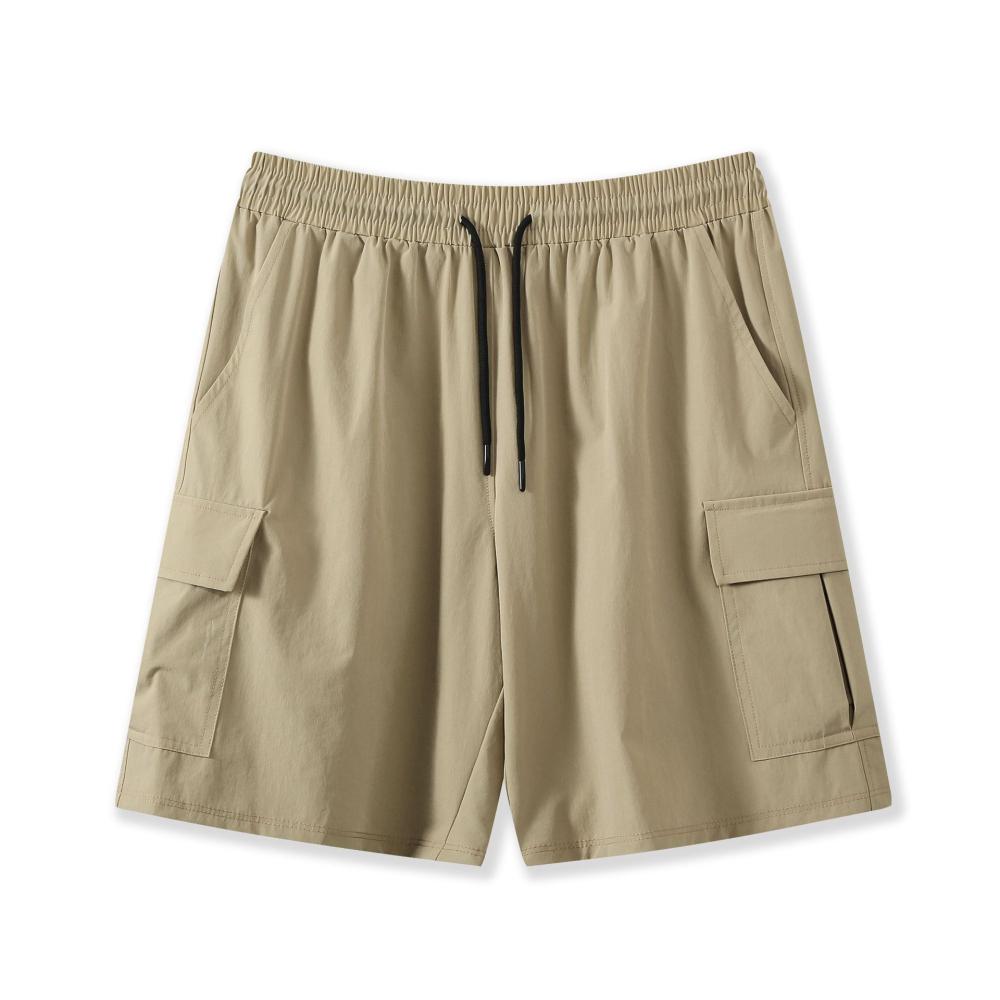 Herren  Hosen & Shorts | Shorts Aus Strukturierter Baumwolle Mit Tunnelzug Und Logo-Aufnäher Herren Herren