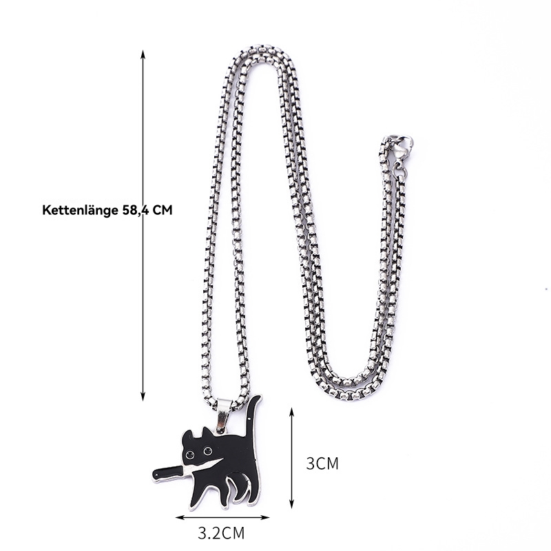 Herren  Manschettenknöpfe & Schmuck | Halskette Mit Logo Auf Dem Anhänger Accessoires Herren