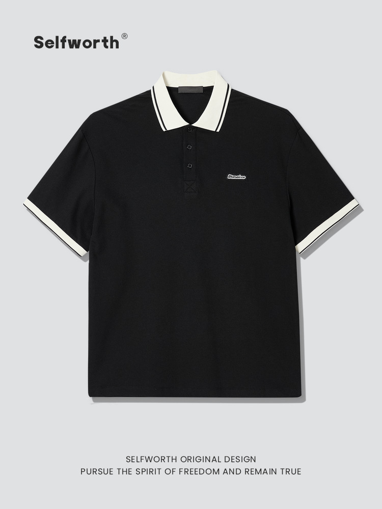 Herren  Poloshirts | Poloshirt Aus Baumwoll-Piqué Mit Kontrastfarbenen Streifen Und Logo Herren Herren