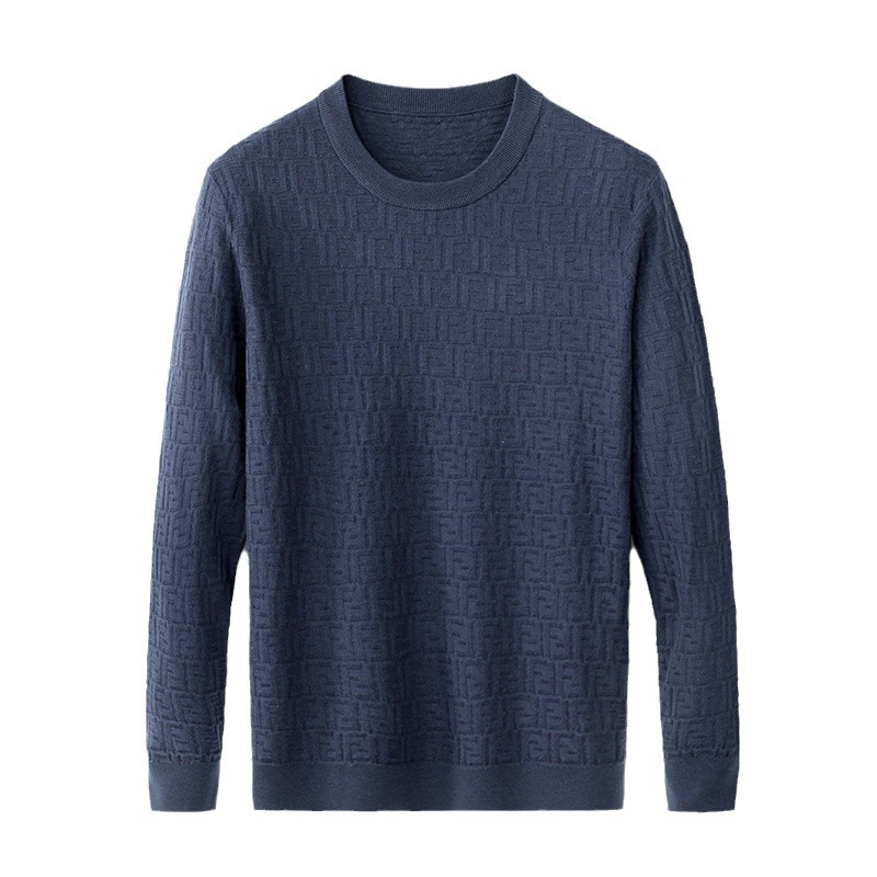 Herren  Pullover & Strickjacken | Regular-Fit Pullover Aus Baumwolle Mit Gittermuster Herren Herren