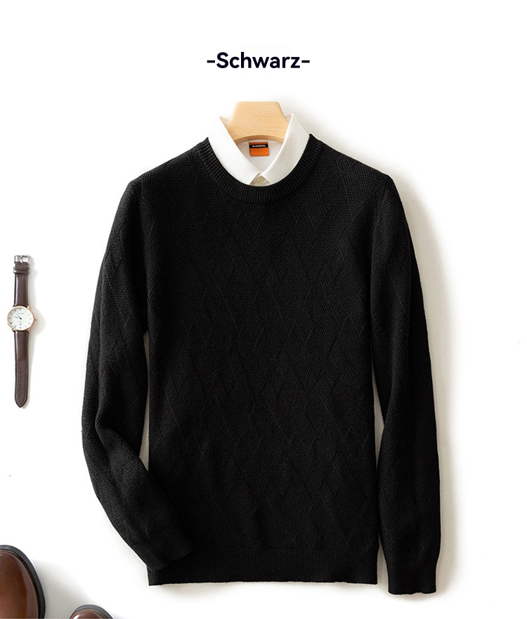 Herren  Pullover & Strickjacken | Regular-Fit Pullover Aus Schurwolle Mit Strickstruktur Herren Herren