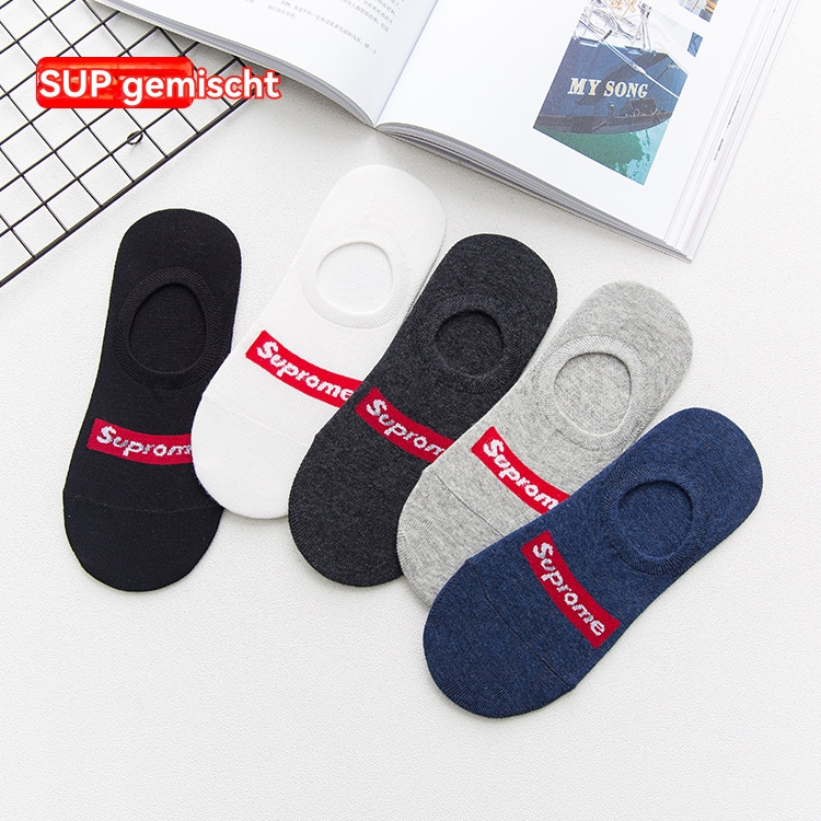 Herren  Socken | Füßlinge Mit Roten Logo-Labels Im Dreier-Pack Accessoires Herren