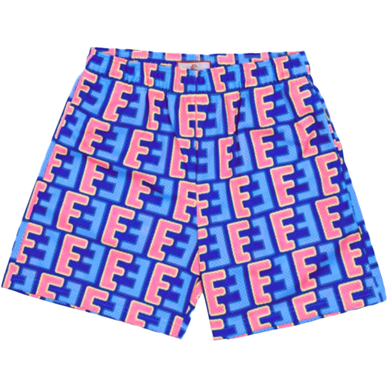 Herren  Strandmode | Badeshorts Mit Flammen-Print Und Logo Herren Herren