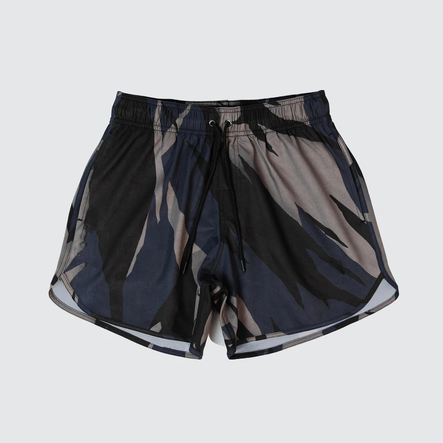 Herren  Strandmode | Schnell Trocknende Badeshorts Mit Print Der Saison Und Metallenem Logo Herren Herren