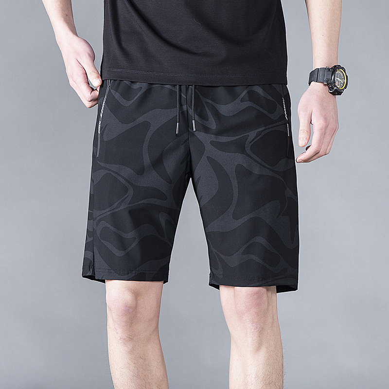 Herren  Strandmode | Schnell Trocknende Badeshorts Mit Saisonalem Muster Herren Herren