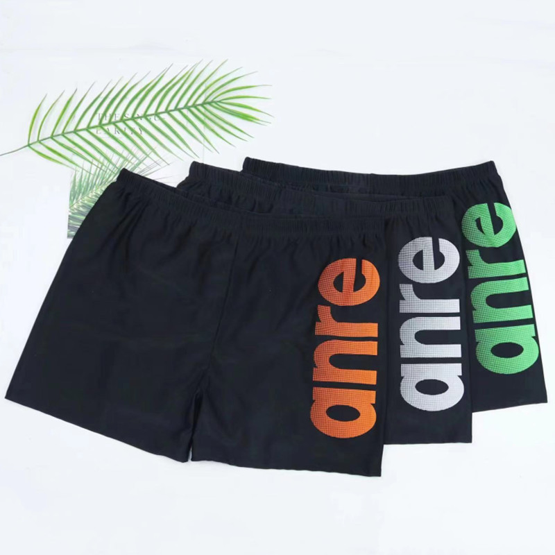 Herren  Strandmode | Schnell Trocknende Badeshorts Mit Vertikalem Logo-Print Herren Herren