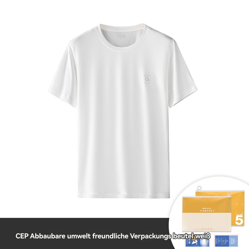 Herren  T-Shirts | T-Shirt Aus Baumwoll-Jersey Mit Logo-Aufnäher Herren Herren