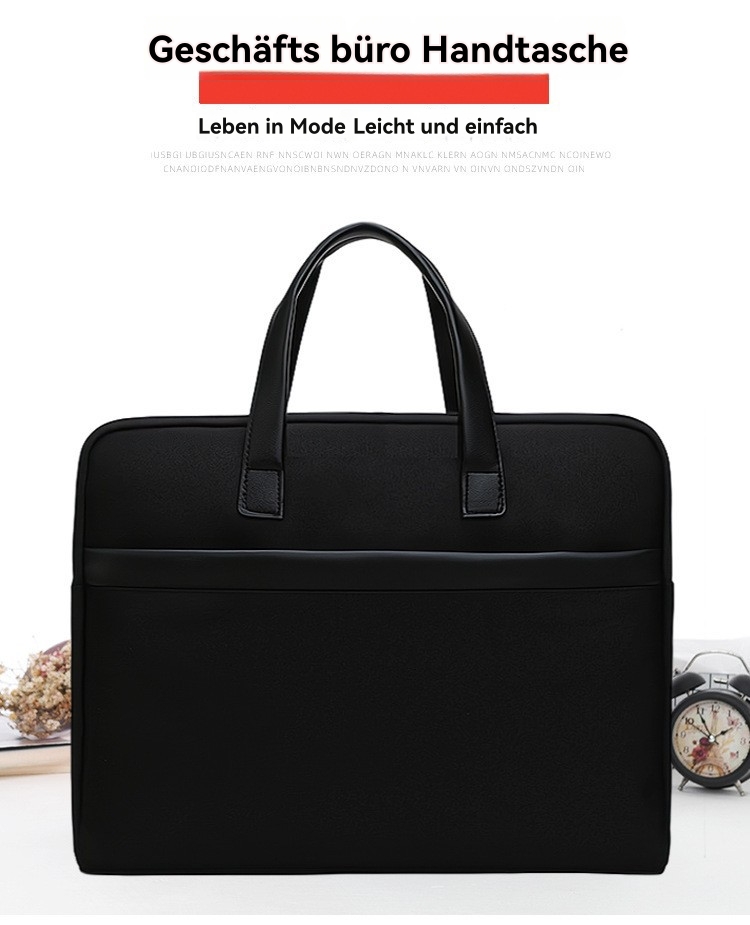 Herren  Taschen | Strukturierte Aktentasche Mit Logo-Schriftzug Accessoires Herren