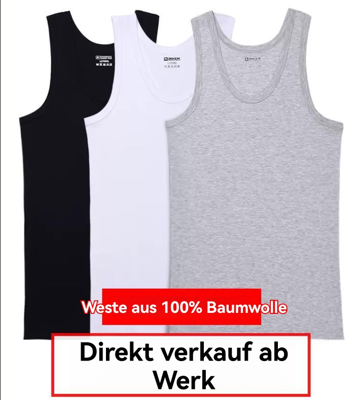 Herren  Unterwäsche | Dreier-Pack Unterhemden Aus Baumwolle Mit Logo-Stickerei Herren Herren