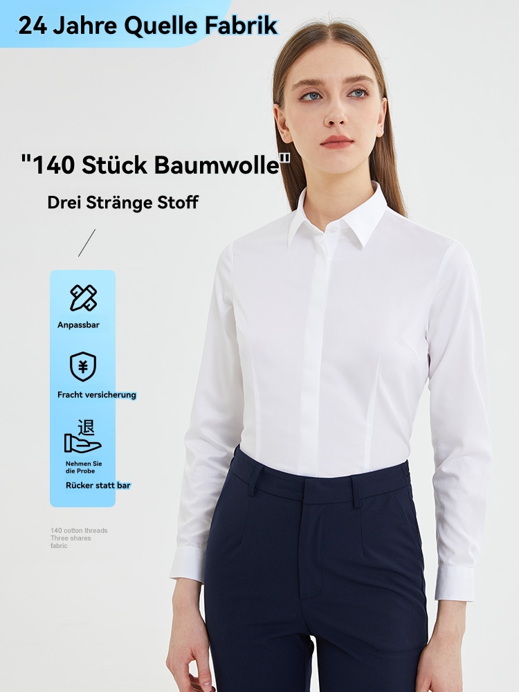 Damen  Blusen | Slim-Fit Bluse Aus Baumwoll-Mix Blusen Blusen